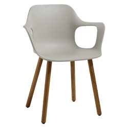 Vitra HAL Armchair Warm Grey / Light Oak